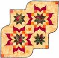 Class $15 + materials 6 hour Reversible Quilt The quilting and piecing grows as you start from the center. Learn to quilt as you go.
