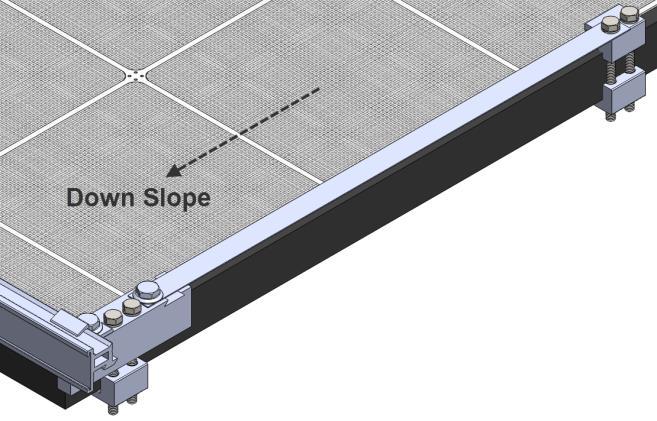 The small raised protrusion on one side of the Splice Plate keeps it from sliding too far into the end of either bar.