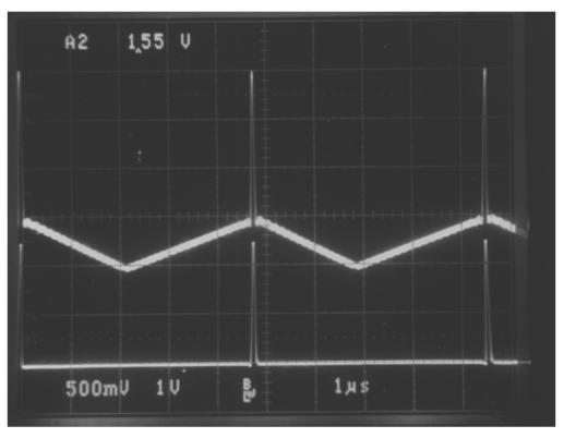 FIGURE 7. Synchronization to an External Source TABLE 1. F OSC = 1 MHz F OSC = 150 khz + IN Current (ma) 1.28 0.94 S Current (ma) 34.2 3.94 Total Current (ma) 35.48 4.