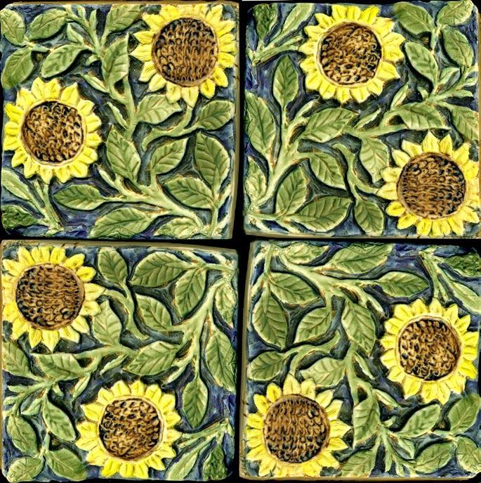 These floral tiles were inspired
