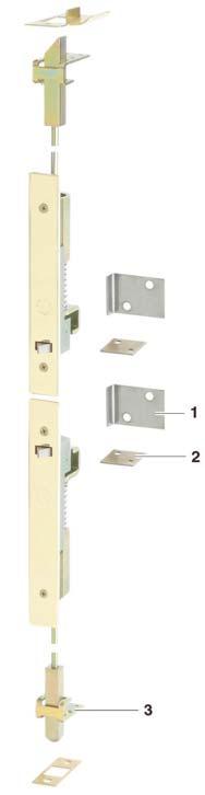 Fully automatic flush bolt For metal or wooden doors Automatic locking and release Width: 25,5 mm Throw (a): 19,1 mm Fixing A floor socket with a bolt aperture of 19 mm can be used as an alternative