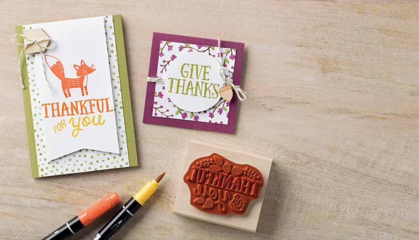 QUICK & EASY You can make it Thankful Forest Friends Stamp Set» p.