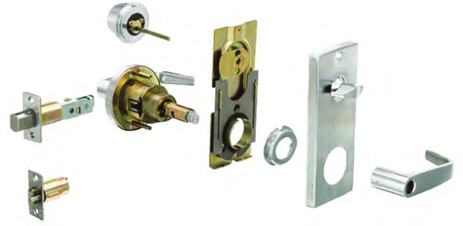 Interconnected Lock ANSI Grade 2 Medium Duty GF2 Series A B C D I E G H F A B Taper cylinder guard turns free with any removal attempt.