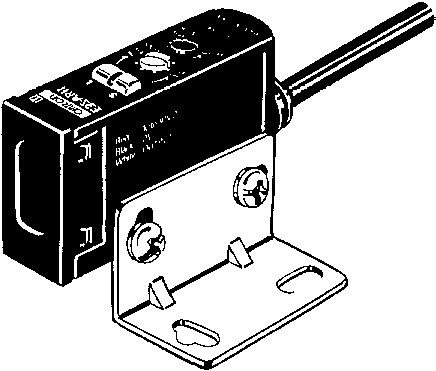 Mounting Bracket The direction of the optical axis coincides with the machine axis of the E3S when the mounting screw is inserted into the lock hole of the Mounting Bracket.