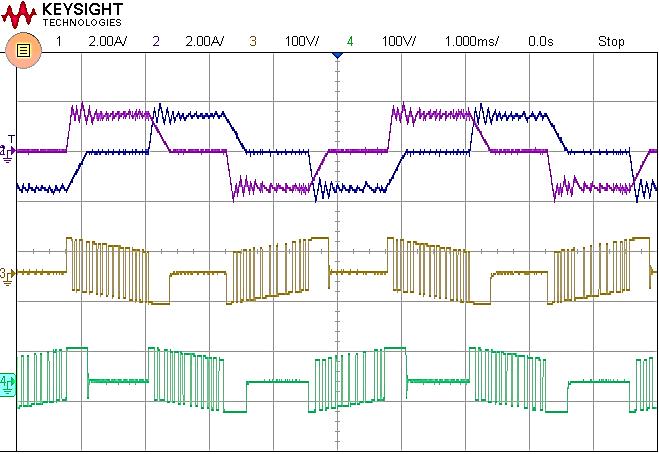 The 18 th Ntionl onference on Electricl Drives NAE 2016 477 chnnel 4, phse voltge ssocited to the phse 2 is eing displyed. Fig. 9. Experimentl results of the 2 phse hlf ridge sed converter.