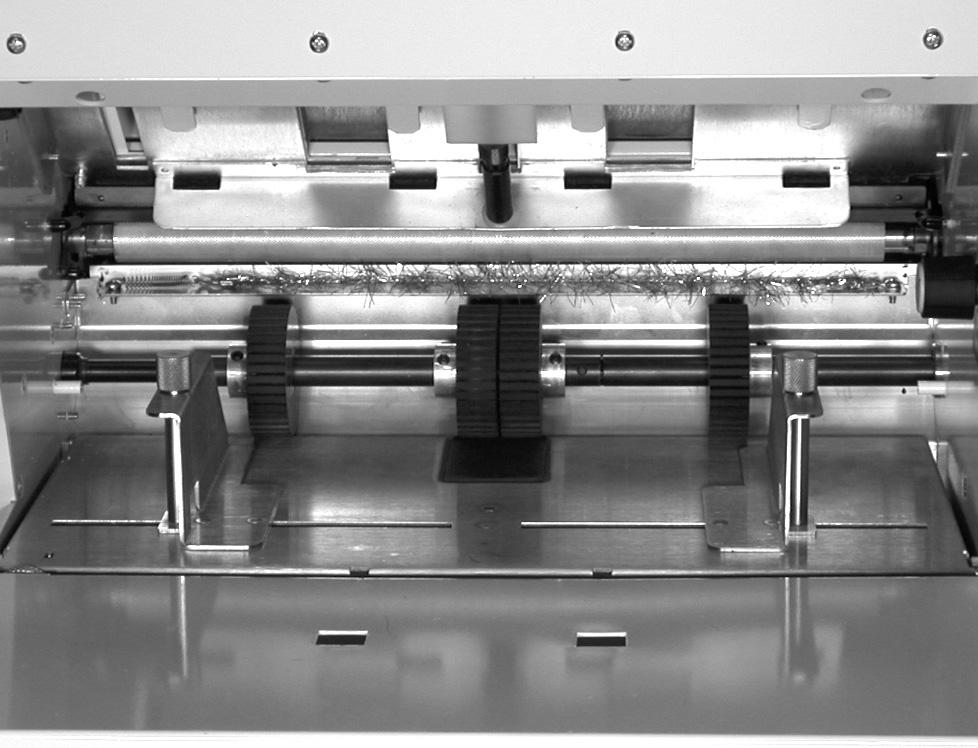 Maintenance And Troubleshooting HF-400 Cleaning As the HF-400 is used, the feed, fold and exit rollers can become coated with a build-up of paper dust, ink or toner transferred from printed documents.
