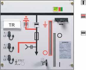 transformer panel types TR and TR1 For busbar voltage metering panel type ME31-F HV HRC fuse links acc. to DIN 435 (main dimensions) with striker pin; version medium acc.