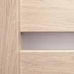 ARCO door, W3P pattern, DIN adjustable door rail and stile set - vertical wood