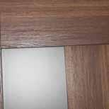 Leaf stiles - vertical wood grain; panel vertical wood