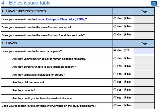 ETHICS ISSUES TABLE LINK TO PART B Österreichische