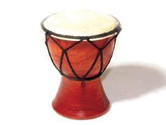Handheld Djembes Large Djembe Our Largest size of entry level drum. This Djembe has a larger skin diameter creating a deeper and more resonant tone.