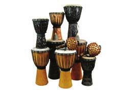 To complete the percussion section we have included the traditional African percussion instruments Caxixi and Gourd Shekeres.
