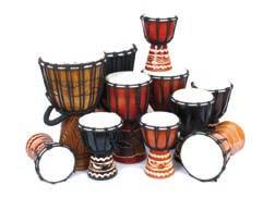 A Gourd Shekere and 2 Caxixi complete the pack and add African percussion instruments that traditionally accompany the Djembe drum. Our Small Djembe Pack includes: 3x Your choice of 9.