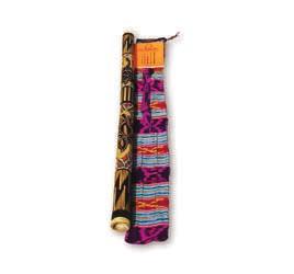MDI005 This didgeridoo adds a splash of coloured paint to the attractive etched design.