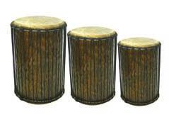Dundun Range Our large Dundun, medium Sangban and small Kenkeni are beautiful, double cow hide skinned drums that make up the bass section of an African percussion ensemble.