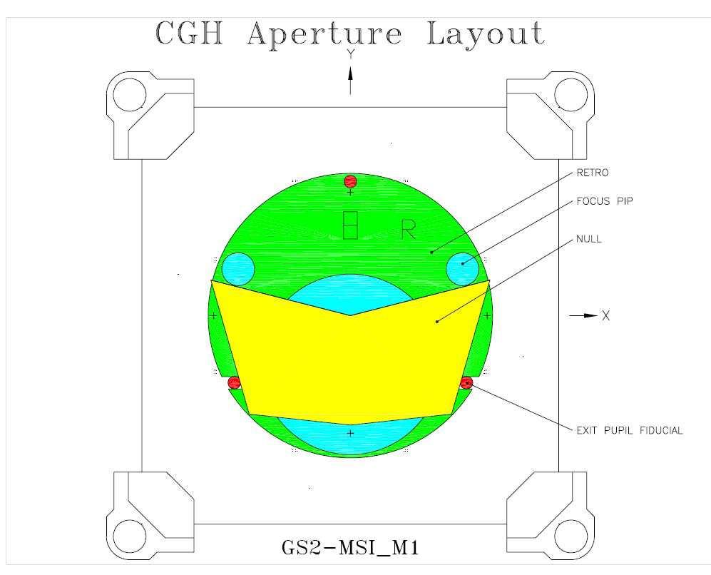 The CGH null is an e-beam master on a fused silica photomask substrate.