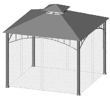 STEP #3 Top roof, canopy and mosquito