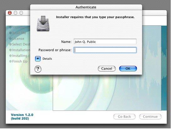 Mac OS X version 10.2.x (Jaguar) Insert the Audiophile 192 driver CD into your CD-ROM drive and open the CD to view its contents.