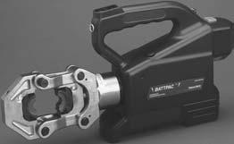 Battpac Battery Powered Compression and Cutting Tools Color-Keyed Standard Battpac Kit Includes: battery powered tool carrying strap carrying case CRCTBP batteries CH-TR 5 minute AC charger 5-Ton