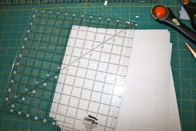 Cut 22 squares of paper 10"x10" (the