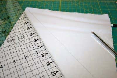 Turn over and trim off excess, using your paper