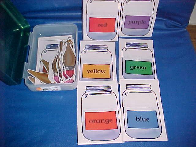 Match colors to color words.