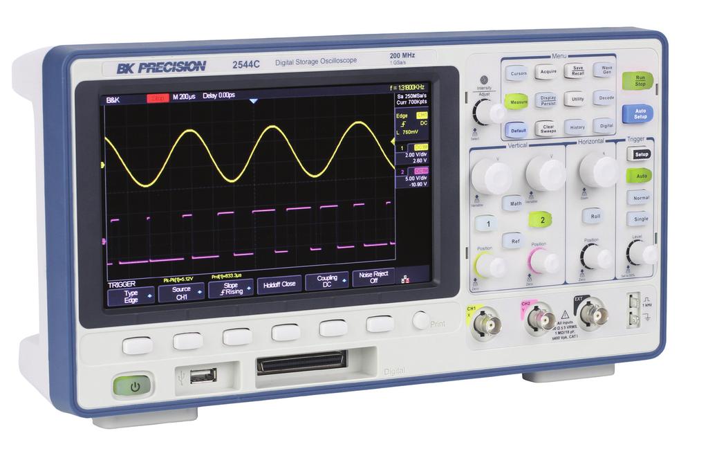 Data Sheet Mixed Oscilloscopes The 2540C Digital Storage and Mixed Oscilloscope (MSO) Series delivers advanced features and debug capabilities for a wide range of applications at an entry-level price