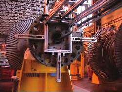 Generator Slots In power generators, current flows through enormous stator bars running in wedged slots along the generator's axis.
