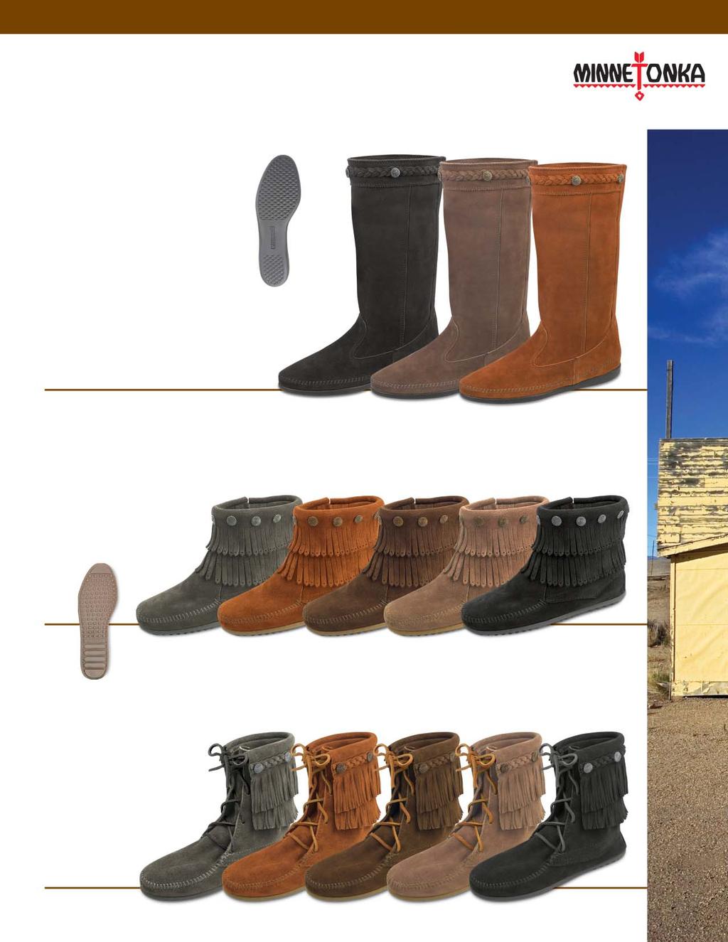 s All Styles In Stock For Immediate Delivery. More than just boots - our fringe boots feature authentic designs that become a part of you. In natural suedes and genuine moccasin soul.
