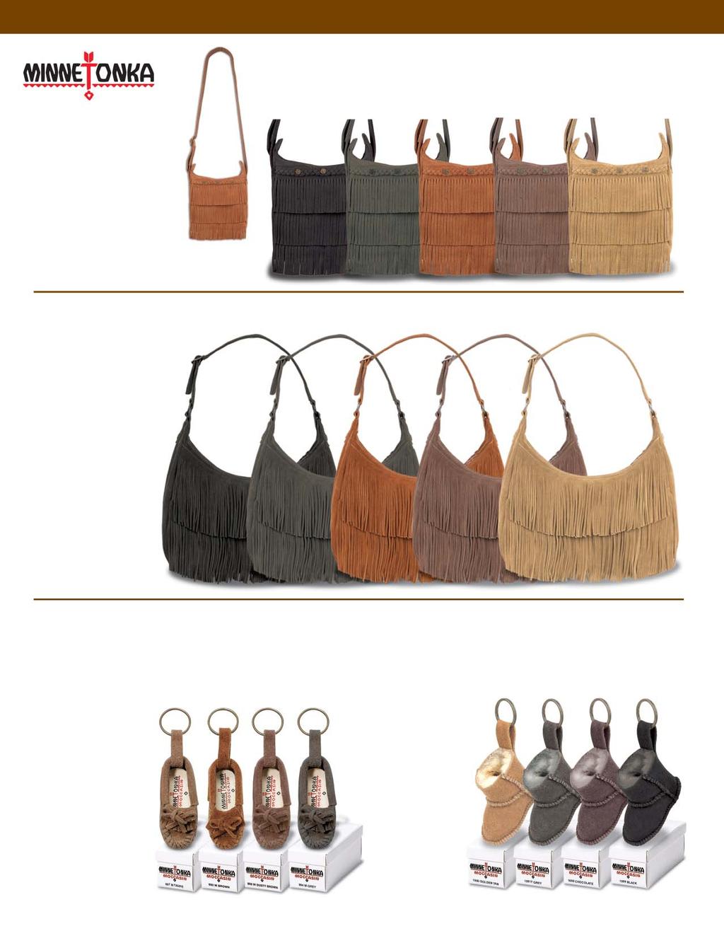 Hand Bags Cross Body Fringe Bag Adjustable strap makes this a great shoulder or cross-body handbag. Soft, supple suede leather. Inside features zipper pocket and organizer components.