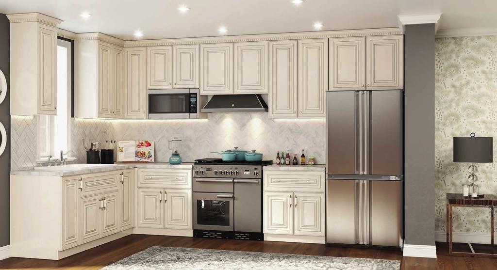 Cream White Make your kitchen like one from a catalog or like a kitchen in a radiant and comfortable