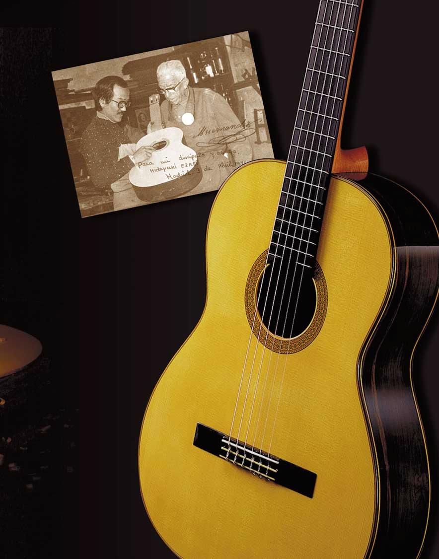 Manuel Hernandez Acquired Knowledge Much of the knowledge, techniques and basic designs used in creating our classical guitars were gained under the tutelage of two very prominent master guitar