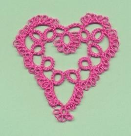 Required Materials: Students need 2 shuttles or 1 needle, 1 ball size 20 tatting thread and usual supplies. Q. Fun Fluffy Heart with Kaye Judt Skill Level: Experienced beginner on up!