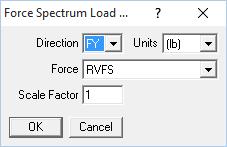 Step 4: Apply the Force Spectrum Load thus generated at