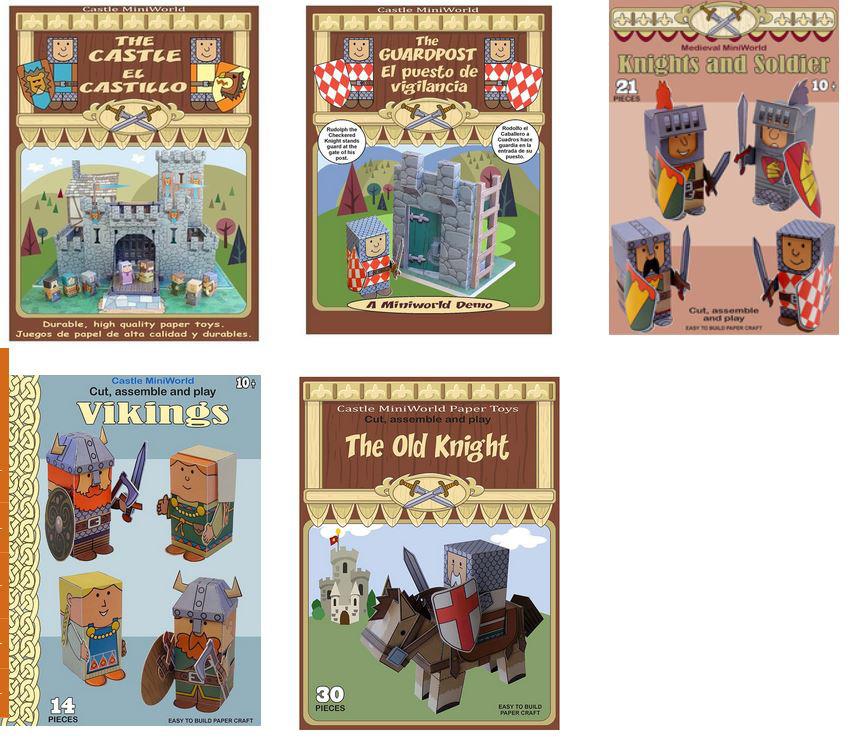 Visit my Web site for more exciting and fun MiniWorld models to assemble Medieval MiniWorld Easy to build paper crafts, recommended for ages 10 on up.