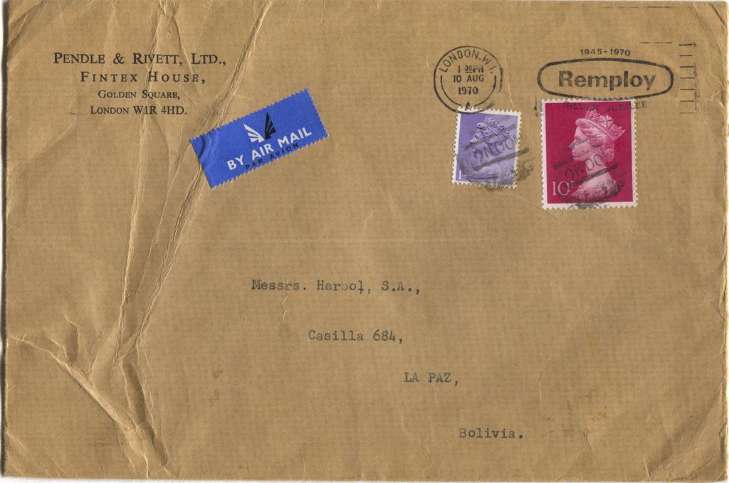 Preparing for D Day Airmail to the Western Hemisphere was 1/6.