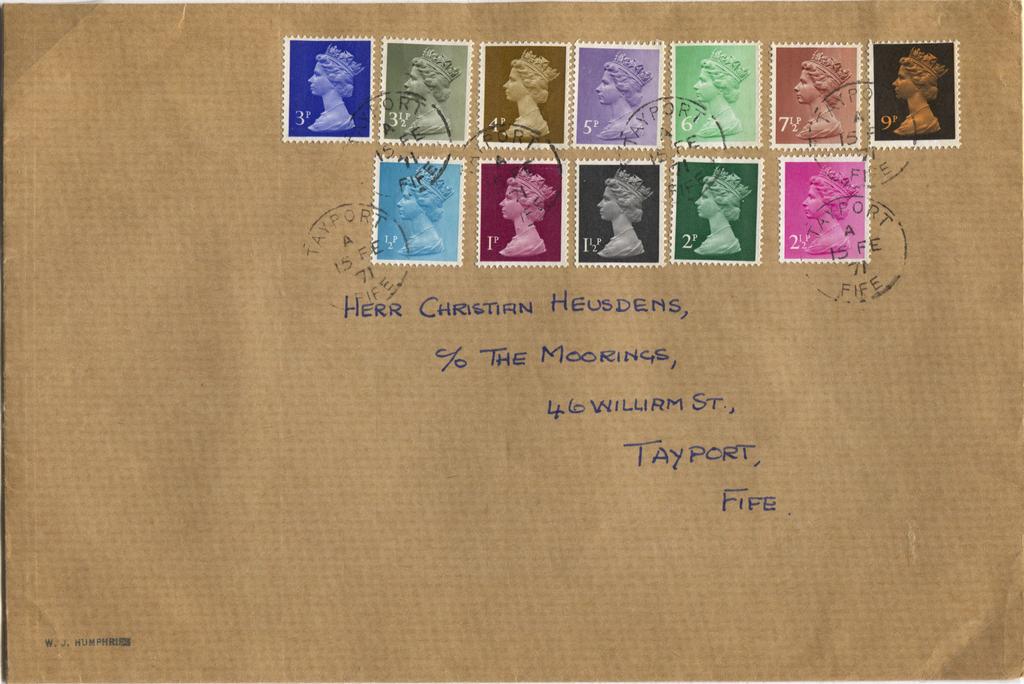 15 February 1971 D Day Actual first day covers Although, D Day,15 February, was during the middle of the 1971 Postal Strike, a number of small sub-offices remained open.