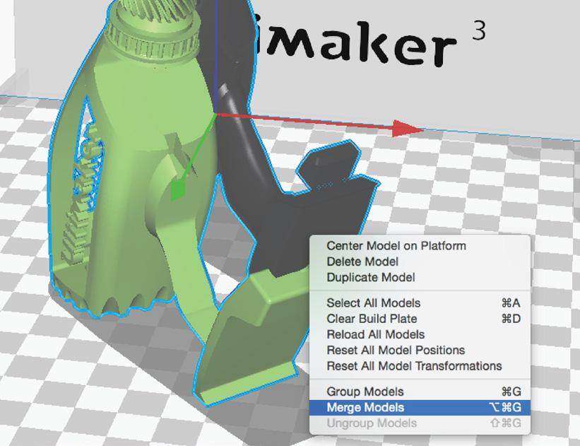 Left click the model you want to print with extruder 2. On the left side of the 3D viewer, click the per model settings icon.