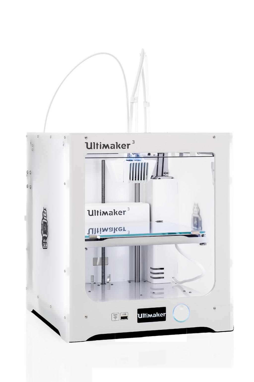3D printing basics How does a 3D printer work? The Ultimaker 3 is an FDM 3D printer. FDM stands for Fused Deposition Modeling.