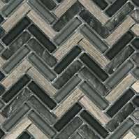 Herringbone - Blended Mosaics CHARCOAL
