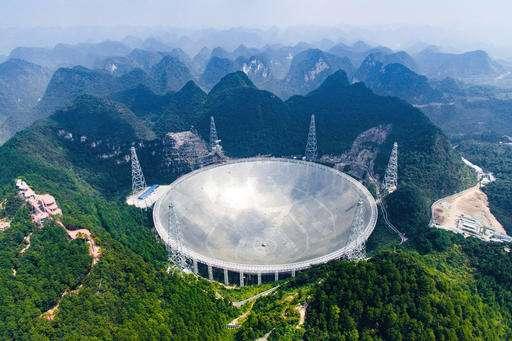 35 The 500 meter Aperture Spherical Telescope (FAST) in southwest China.