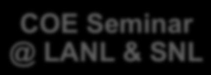 It all started with a COE Seminar COE Seminar @ LANL & SNL Peter Mendygral (Cray)