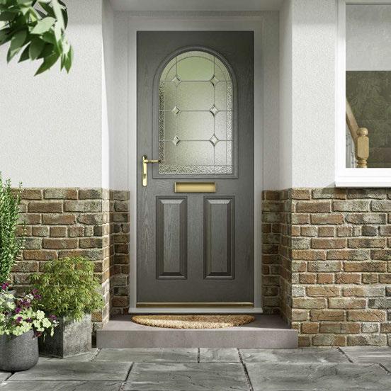 8mm laminated, toughened fibreglass composite door provides excellent thermal hinges make the Consort Magnum a real heavyweight 5 point locking system with hooks and roller cams and sound insulation.