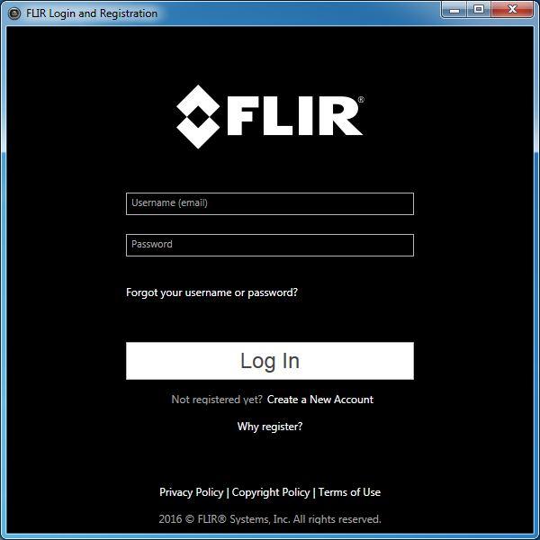 7 Login 7.1 General The first time you start FLIR Report Studio, you must log in with a FLIR Customer Support account.