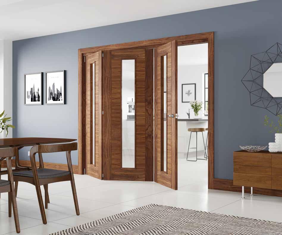FOLD FOLDING DOOR SYSTEMS Fold by Deanta is a brand new stylish room divider solution. Fold uses a high quality track to allow any of our doors to effortlessly glide across the system.