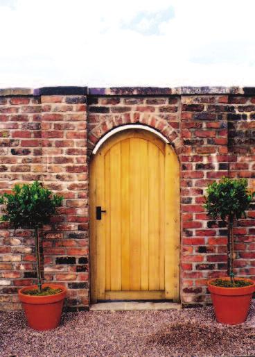 Garden doors Garden doors give privacy and security and can be positioned in a