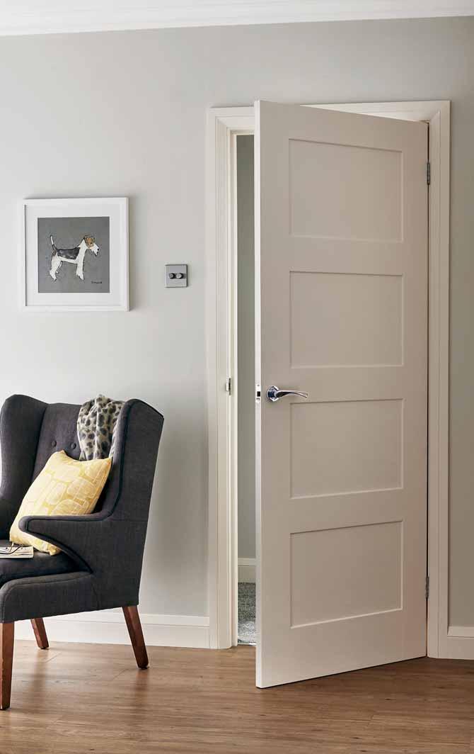 Internal moulded doors We offer a variety of panel configurations, designed for traditional or