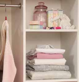 storage solutions shown with