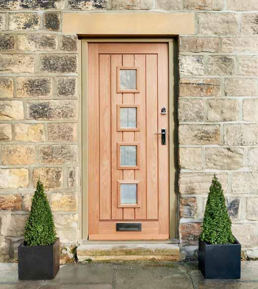 External Dordogne Oak glazed With its unique four panel glazed design, this door is perfectly suited for classic or contemporary looking homes.