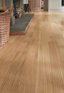 Howdens Solid Wood Pre-finished The natural beauty of oak is available in solid bevelled planks.
